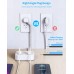 Power Strip with USB Desktop Charging Station AnnTane Flat Plug Extension Cord with 3 USB and Widely Spaced 3 Outlets Wall Mount USB Charger 5FT for Travel, Cruise Ship,Home