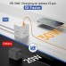 AnnTane Power Strip, 30W USB Multi-Outlet Charger, Extension Cable with 3 AC 1250W and 3 USB Charging Ports (White, 2.98M)