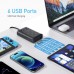 Charging Station 140W USB C Charger Block, Upgraded GaN III 8-in-1 Fast Charging Station Hub，PD 65W Laptop Charger Adapter Compatible with Compatible with MacBook Air/Pro,iPhone16/15,Galaxy S24 etc