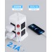Power Strip Tower Anntane Surge Protector with 8 Widely Spaced Outlets 4 USB Ports Power Strip with USB Long Extension Cord 6.5FT Desktop Charging Station for Home, Office, Dorm Room Essentials